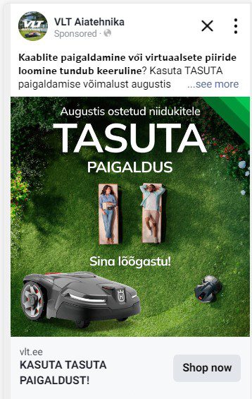 VLT tasuta paigaldus reklaam