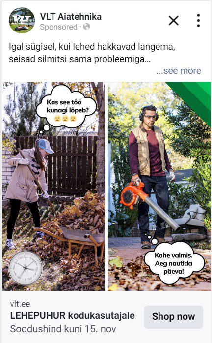 VLT Aiatehnika reklaam